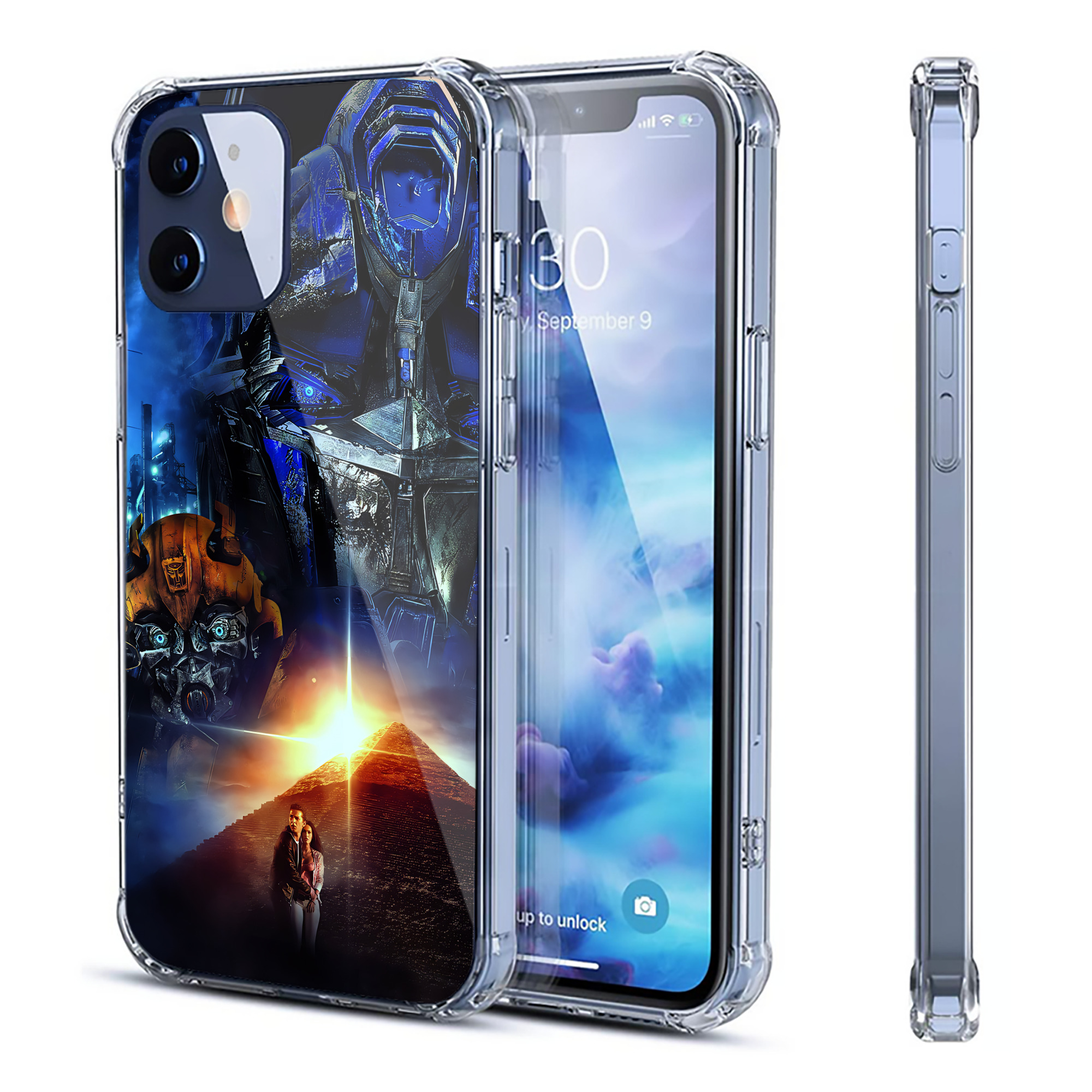 （画像用） Transformers トランスフォーマー 【iPhone 12シリーズ対応】透明スマホケース（クリアソフトケース）